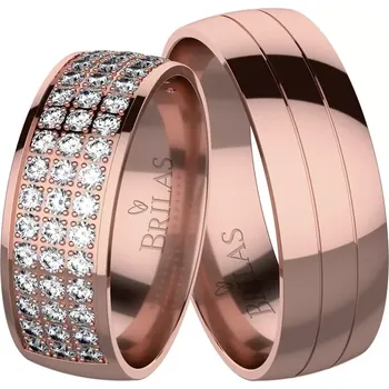 Prsten Amity Red - snubní prsteny z červeného zlata