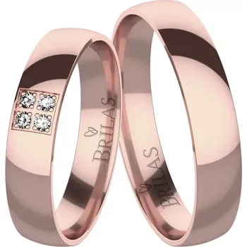 Prsten Sisi Red - snubní prsteny z červeného zlata