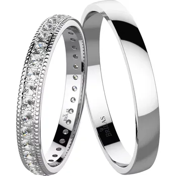 Prsten Luminara White - snubní prsteny z bílého zlata