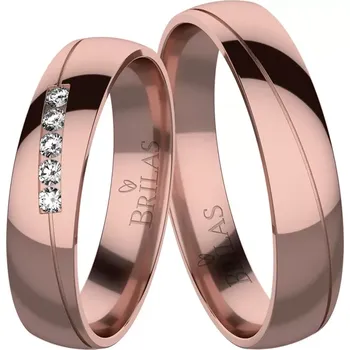 Prsten Enrica Red - snubní prsteny z červeného zlata