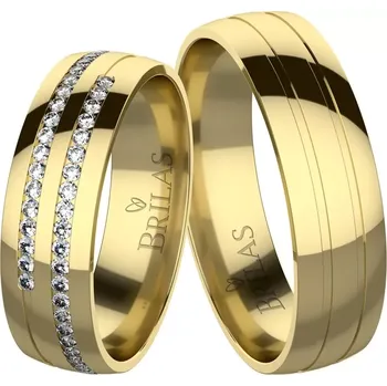 Prsten Brunella Gold - snubní prsteny ze žlutého zlata