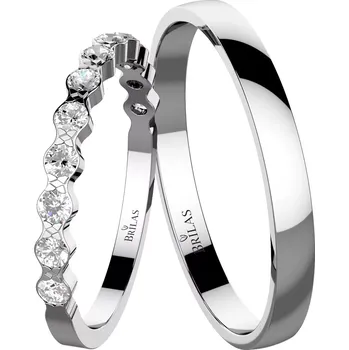 Prsten Salma White - snubní prsteny z bílého zlata