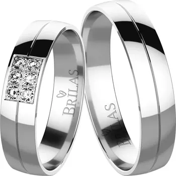 Prsten Dita White - snubní prsteny z bílého zlata