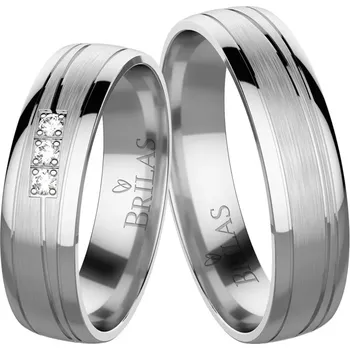 Prsten Johana White - snubní prsteny z bílého zlata