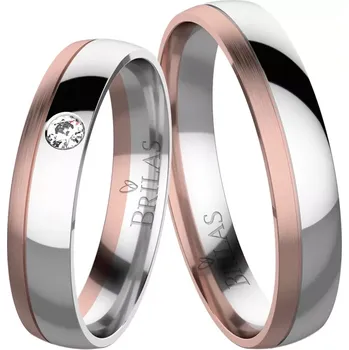 Prsten Julie Colour RW - svatební prstýnky z kombinovaného zlata