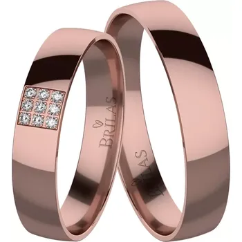 Prsten Anežka Red - snubní prsteny z červeného zlata