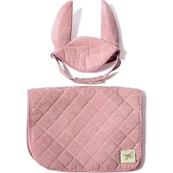 Dřevěná hračka Čabraka s dekou na sedlo pro hobby horse koníka By Astrup - Rose