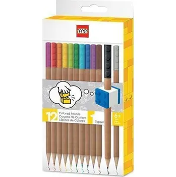 Pastelka Pastelky, 12 různých barev, sada s LEGO klipem, LEGO 52064 590574