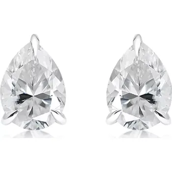 Náušnice Petruska S White Topaz - stříbrné náušnice s bílým topazem