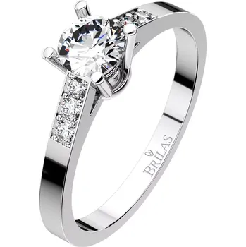 Prsten Monika White - překrásný zásnubní prsten z bílého zlata