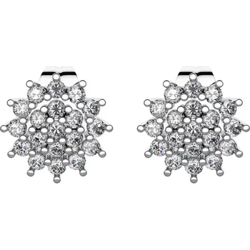 Náušnice Halka - stříbrné náušnice se zirkony