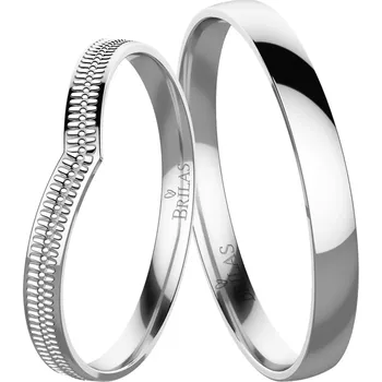 Prsten Deni White - snubní prsteny z bílého zlata