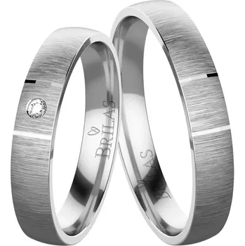 Prsten Salomi White - snubní prsteny z bílého zlata