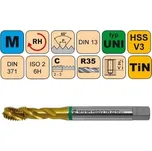 NÁSTROJE CZ Závitník strojní M6x1 ISO2 HSSV3 TiN DIN 371 RSP35 - CZZ2210-M6-ISO2