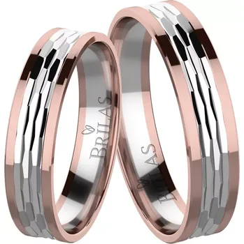 Prsten Dreamer Colour RW - snubní prsteny ze červeného a bílého zlata