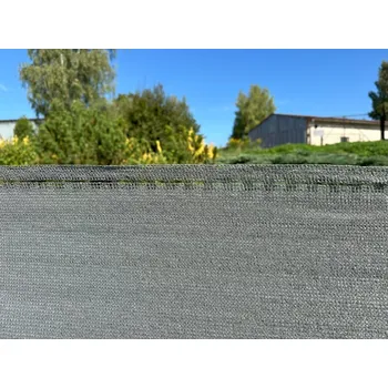 zahradní zástěna GTEX Stínící tkanina na plot – rašlový úplet 92 %, 150 g/m², výška 100 cm, metráž, šedá