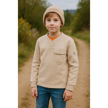 Dívčí mikina Dětská mikina , béžová s kapsou, II jakost Dětské velikosti 1: EU 146