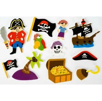 samolepka FANDY Samolepky pěnové 26 piráti