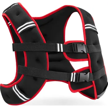 Zátěžové oblečení 4FIZJO Zátěžová vesta 5 kg černá/červená