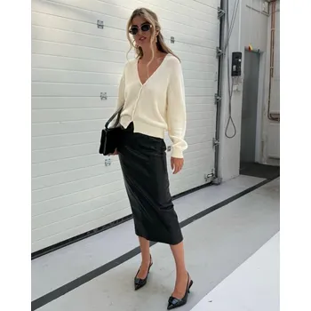 Dámská sukně BeChick Černá maxi sukně Celeste BeChick ❤