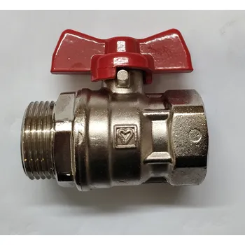 Stavebniny Kulový kohout "KLASIK" HERZ - motýl Silumin, F-M, PN Dimenze: DN32