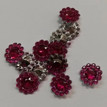 Ozdobný kamínek pro tvoření 11mm - fuchsiový