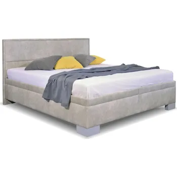 Postel Zvýšená čalouněná postel Marila, s úložným prostorem