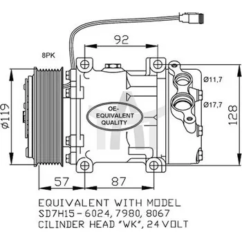 Klimatizace automobilu Kompresor, klimatizace NRF NRF3212