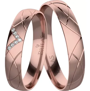 Prsten Bohunka Red - snubní prsteny z červeného zlata