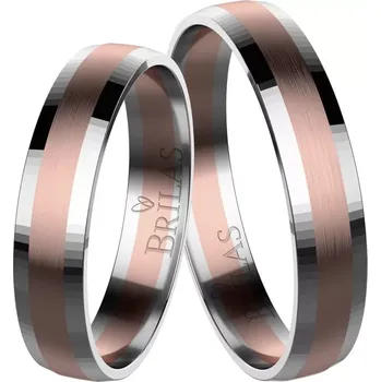 Prsten Pride Colour RW - snubní prsteny z kombinovaného zlata