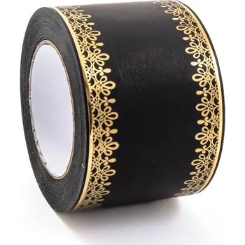 Stuha Smuteční stuha Očka 8 cm Černá