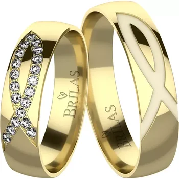 Prsten Alfa Gold - snubní prsteny ze žlutého zlata