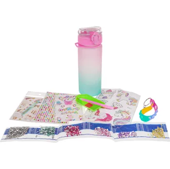 Láhev Ramiz Láhev na vodu s jednorožcem + příslušenství