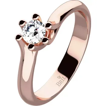 Prsten Ilona Red Briliant - zlatý prsten zdoben kamínkem