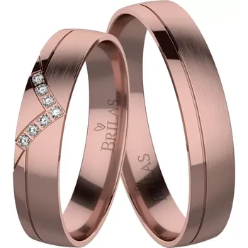 Prsten Miluše Red - snubní prsteny z červeného zlata