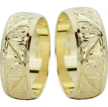 Prsten Forest - masivní snubní prsteny ze žlutého zlata