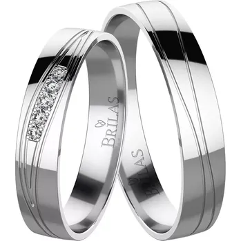 Prsten Janka White - snubní prsteny z bílého zlata