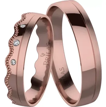 Prsten Denisa Red - snubní prsteny z červeného zlata