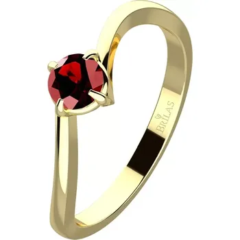 Prsten Pamela Gold Granát - zásnubní prsten ze žlutého zlata