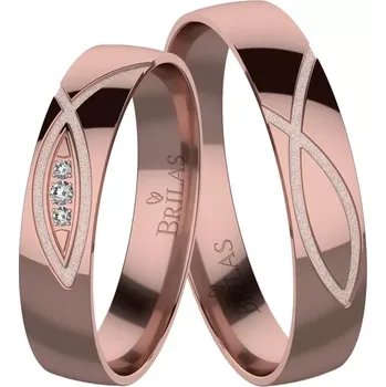 Prsten Hermína Red - snubní prsteny z červeného zlata