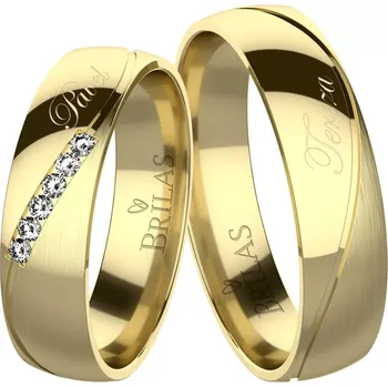 Prsten Amos Gold - jedinečné snubní prsteny ze žlutého zlata