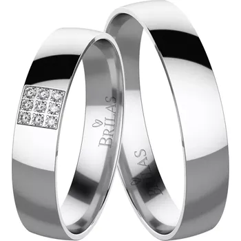 Prsten Anežka White - snubní prsteny z bílého zlata