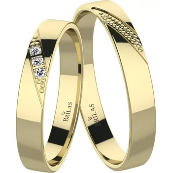 Prsten Fedora Gold - snubní prsteny ze žlutého zlata