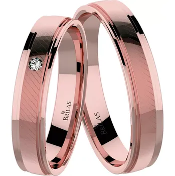 Prsten Agneta Red - snubní prsteny z růžového zlata