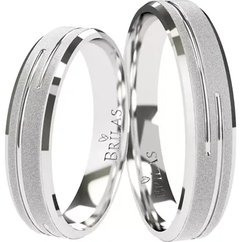 Prsten Raven White - decentní snubní prstýnky z bílého zlata