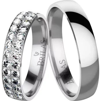 Prsten Alison White - snubní prsteny z bílého zlata