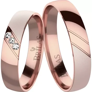 Prsten Sisera Red - snubní prsteny z červeného zlata