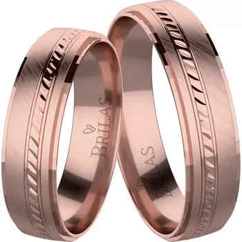 Prsten Romana Red - snubní prsteny z červeného zlata