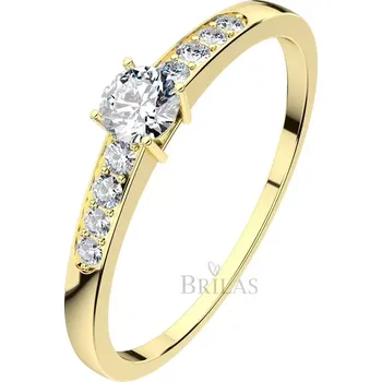 Prsten Dafne GW Safír - zásnubní prsten ze žlutého zlata se safíry