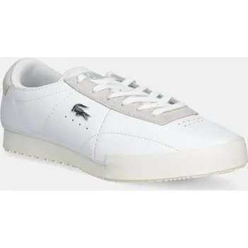Pánské tenisky Kožené tenisky Lacoste AURA pánské, bílá barva, 50SMA0154 00X, EUR 46